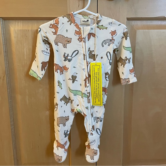 Angel Dear Pajamas Nwt Angel Deartullabee Bamboo Woodland Animal